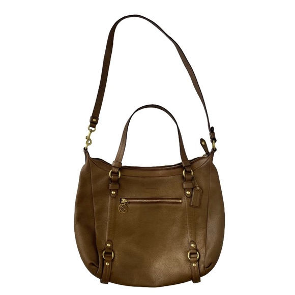 Coach Bag in Bronze Leather - Picture 4 of 9